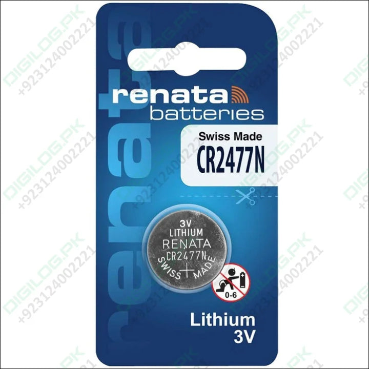 RENATA Cell Lithium Battery 3V CR2477N 1 Pieces