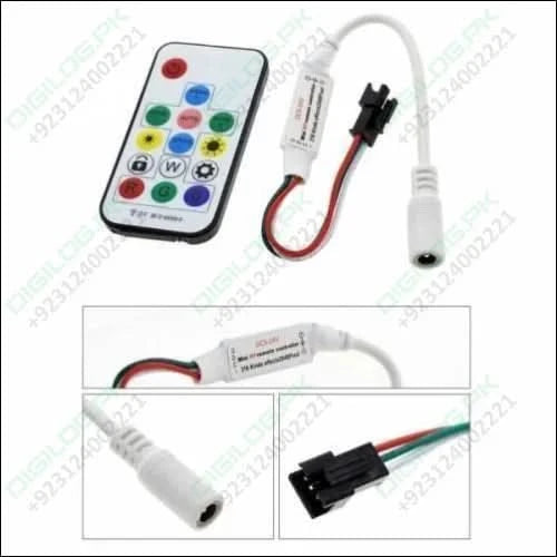 Rgb Led Pixel Strip Lights Wireless Remote Controller