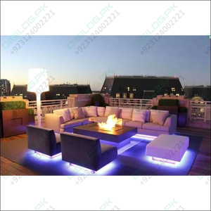 Rgb Led Strip With Remote And Power Supply White Background