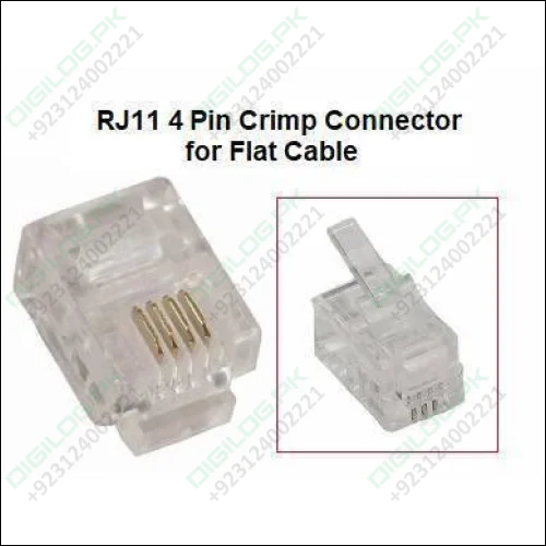 RJ11 4 pin Crimp Connector