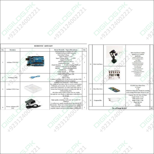 Robotic Arm Kit Makers Space It Lab Punjab Government