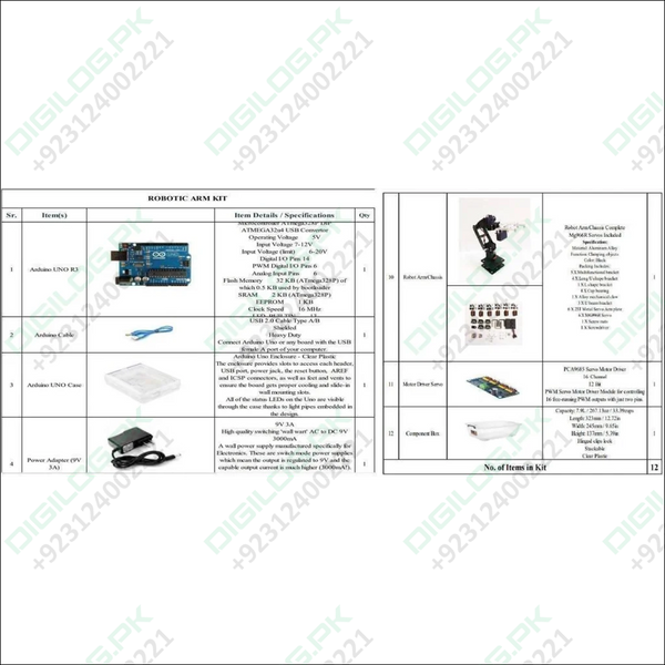 Robotic Arm Kit Makers Space It Lab Punjab Government