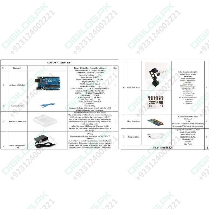 Robotic Arm Kit Makers Space It Lab Punjab Government