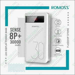 Romoss 30000mah 18w Type c Pd 3 Outputs Inputs Fast