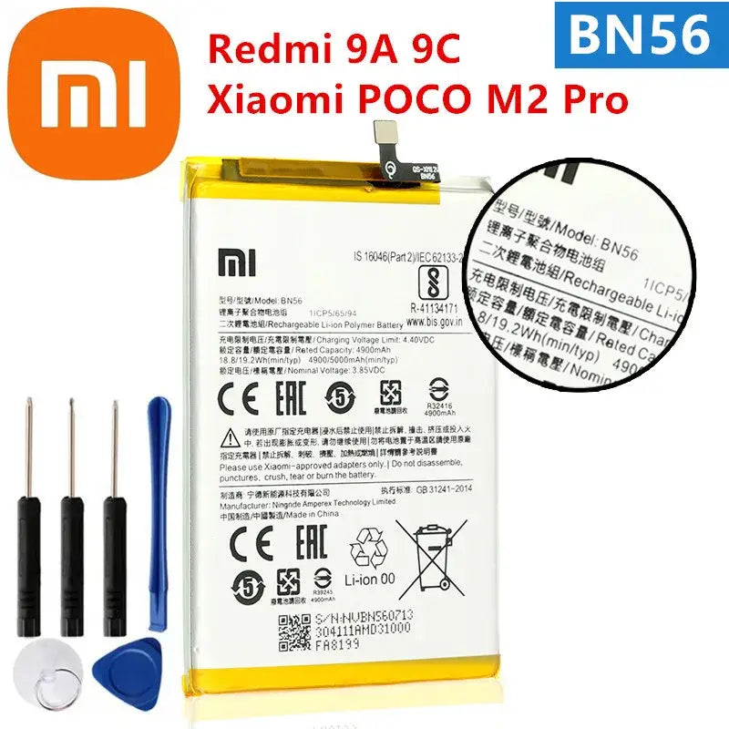 Original Xiaomi Redmi 9a 9c Poco M2 Pro Battery Replacement