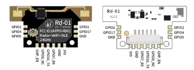 Rd-01 24g Radar Human Body Sensor Radar+ble+wifi