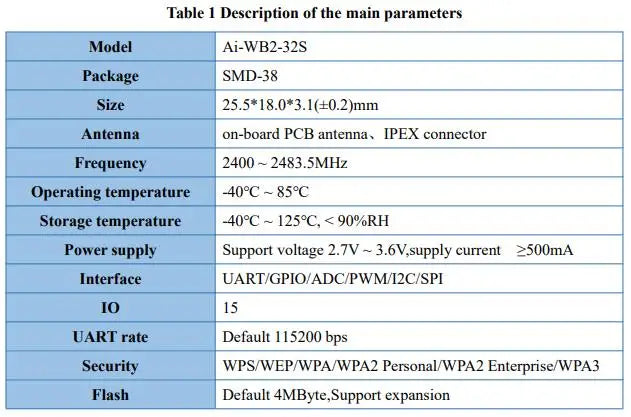 Ai-wb2-32s Nodemcu-ai-wb2-32s-kit Ai-wb2 2.4g
