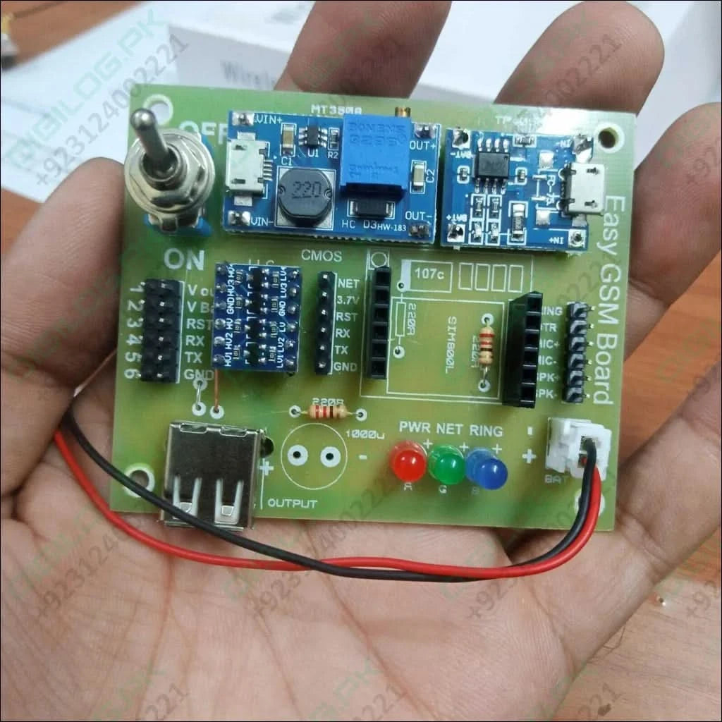 Sim800l Easy Gsm Board Breakout With Battery Shield