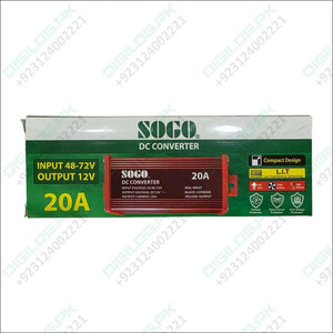 SOGO 20A DC Converter | 48-72V to 12V Step Down Voltage Regulator