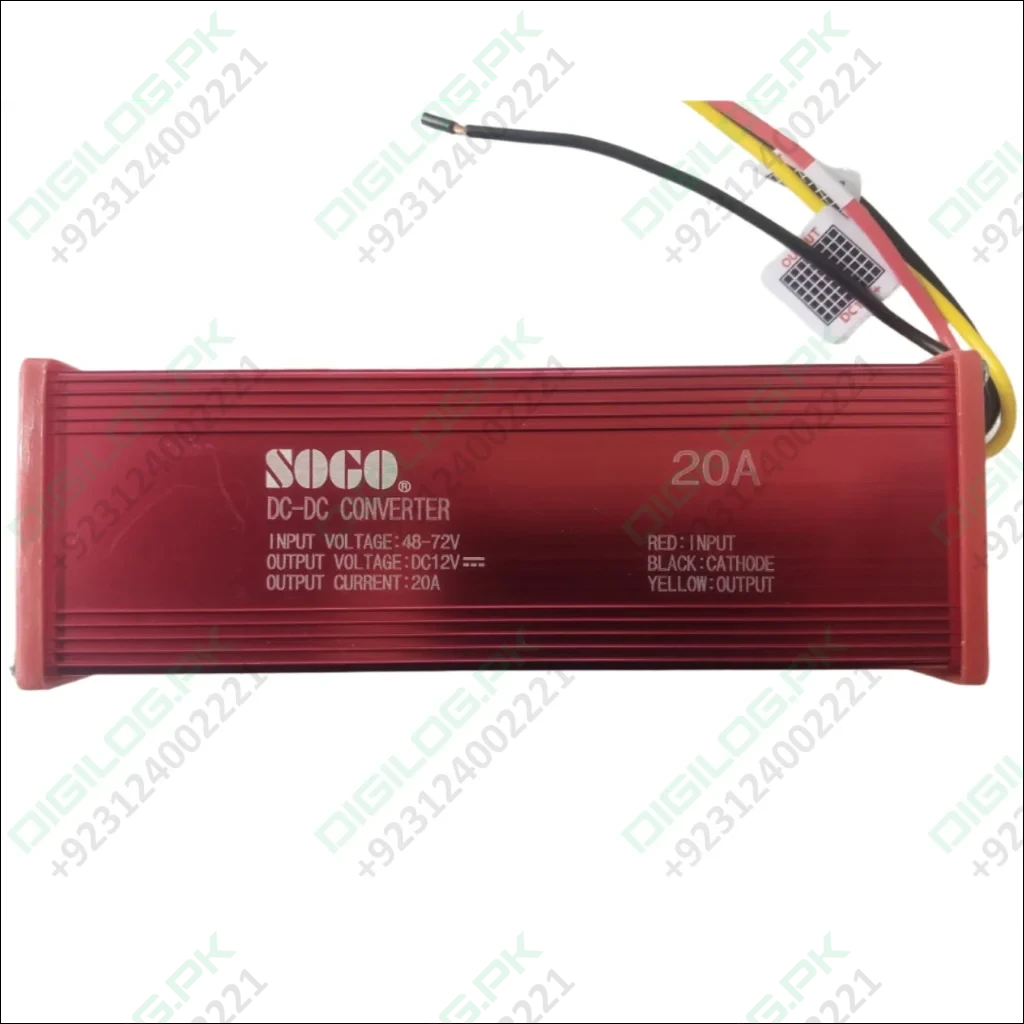 SOGO 20A DC Converter | 48-72V to 12V Step Down Voltage Regulator