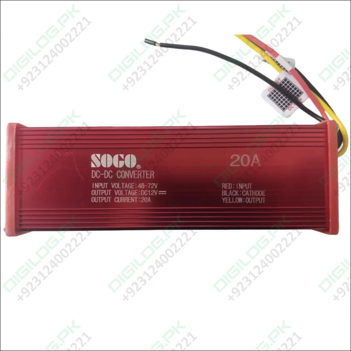 SOGO 20A DC Converter | 48-72V to 12V Step Down Voltage Regulator