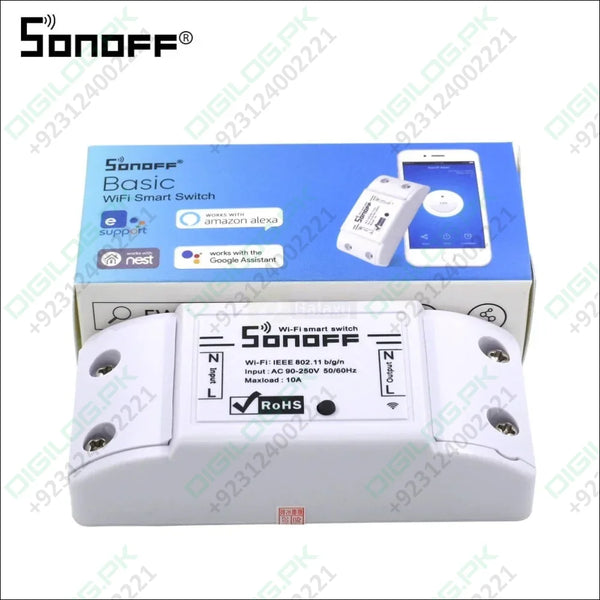 SONOFF Basic 10A WiFi Remote Switch Smart Wireless Automation Module