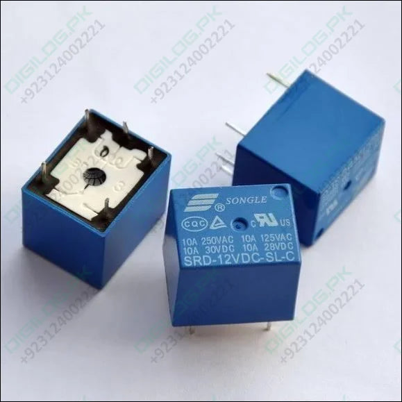 Spdt 12v 10amp 5 Pin Relay In Pakistan