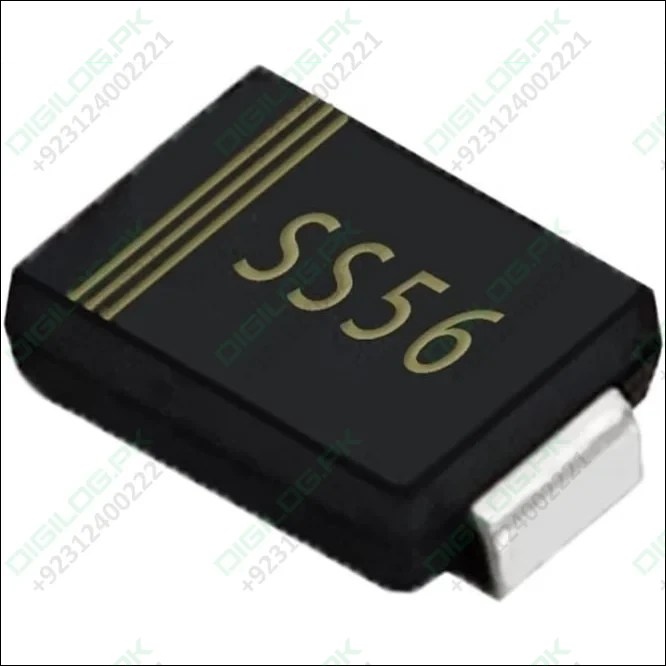 Black SS56 Diode in DO-214AA package for 5A 60V applications in Pakistan
