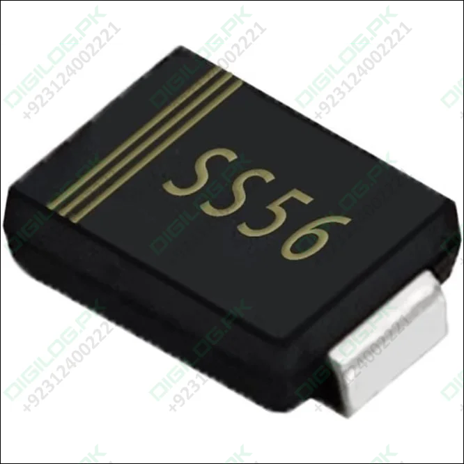 Black SS56 Diode in DO-214AA package for 5A 60V applications in Pakistan