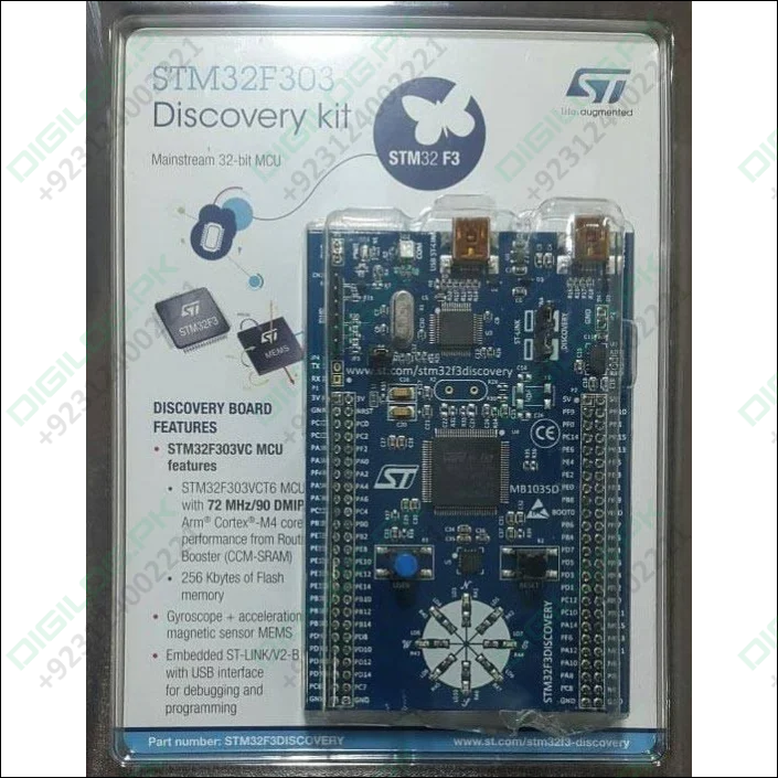 Stm Discovery Kit Stm32f3 Stm32f303vc With Programming Cable