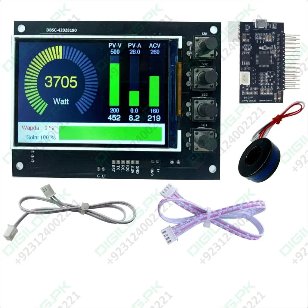 STM Sinewave Inverter Drive Module (Grid Sharig) + CT + 3.5’’ TFT Display + Cable
