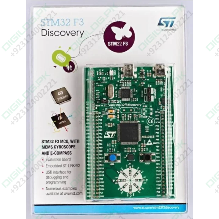 Stm Discovery Kit Stm32f3 Stm32f303vc With Programming Cable
