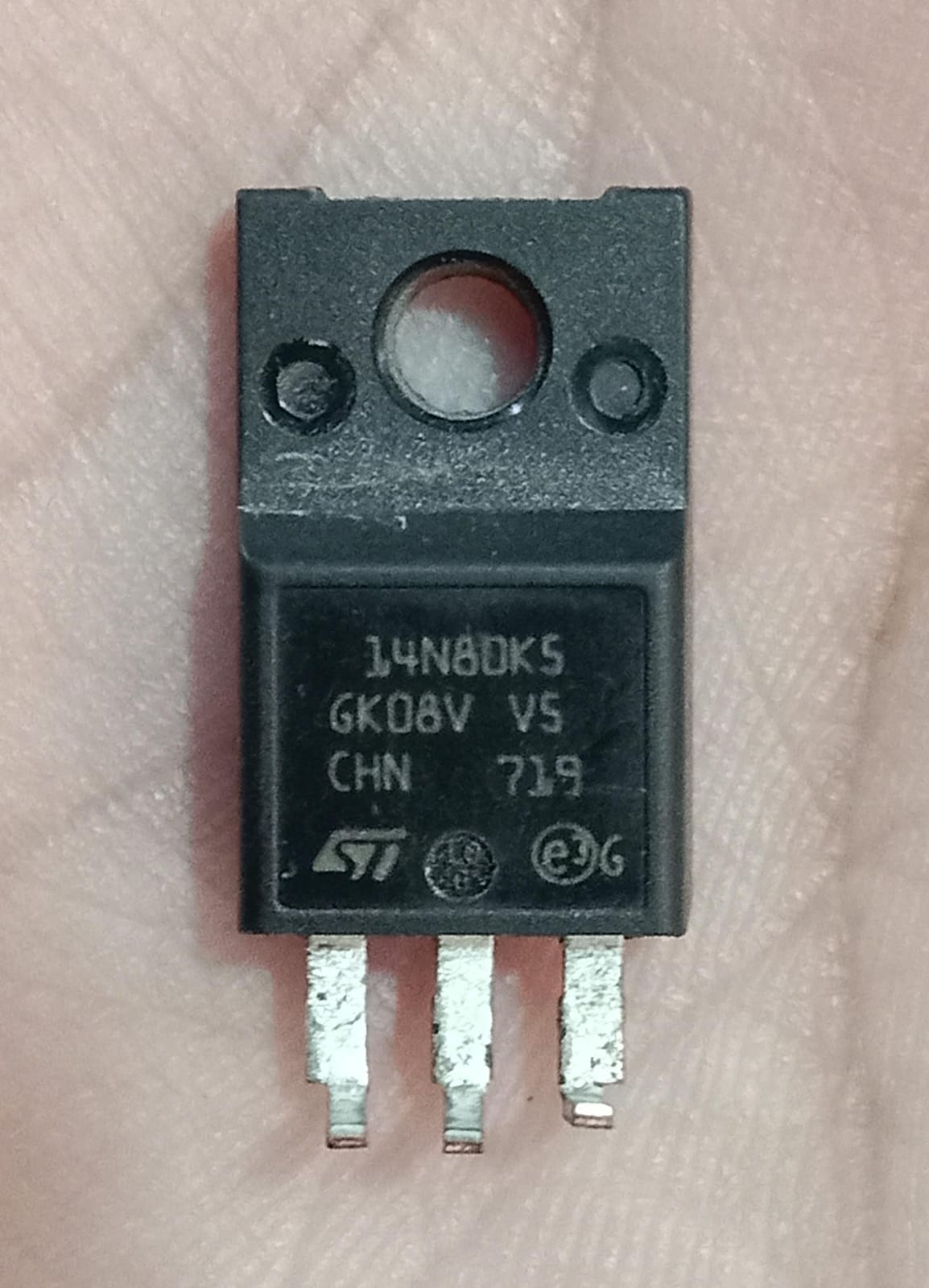STMicroelectronics STF14N80K5 800V 12A N-Channel Power MOSFET (TO-220FP) USED