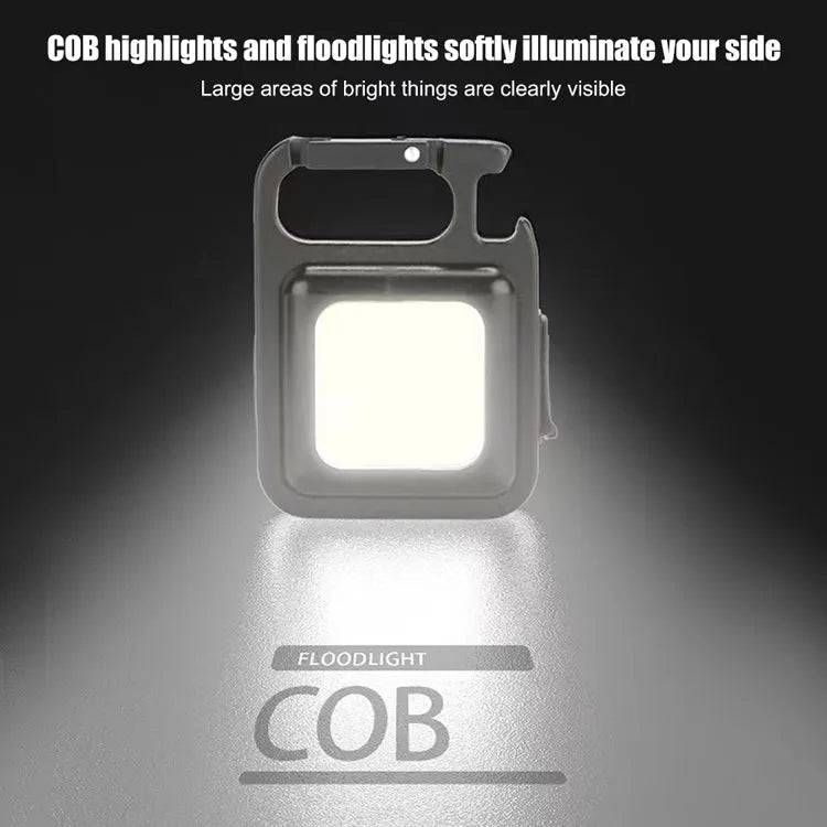 Cob Rechargeable Keychain Flashlight | Mini Small With 3