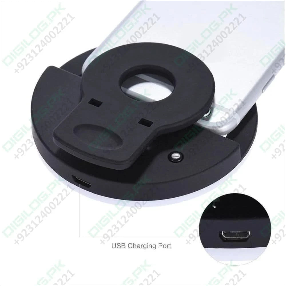 30 Led Selfie Ring Light Usb Rechargeable Clip On Cell