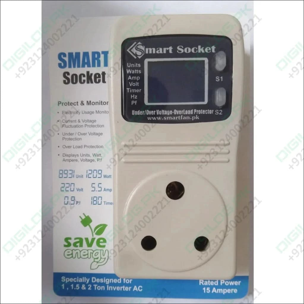Smart Socket 15A: Features and Parameters for Convenient Use - Digilog.pk