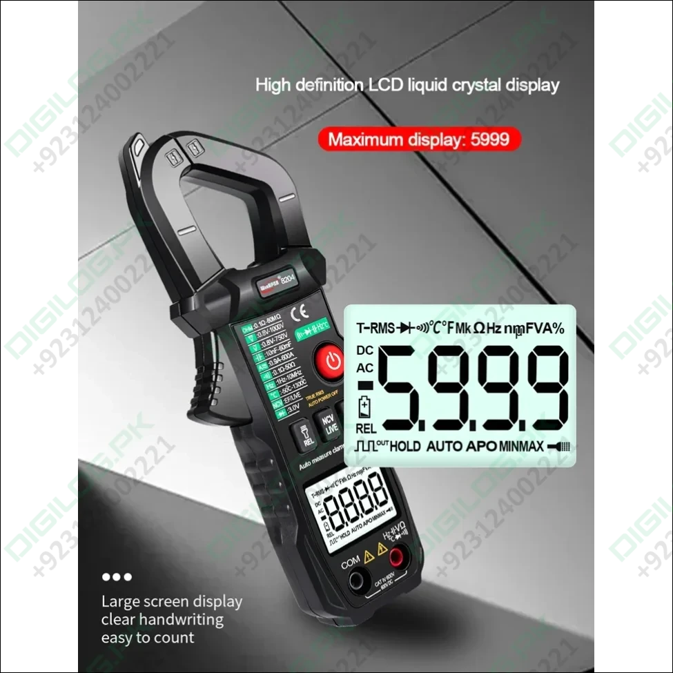 Solar Meter WinAPEX 8204 Digital Clamp Meter AC Ampare DC Ampare Meter Clamp meter