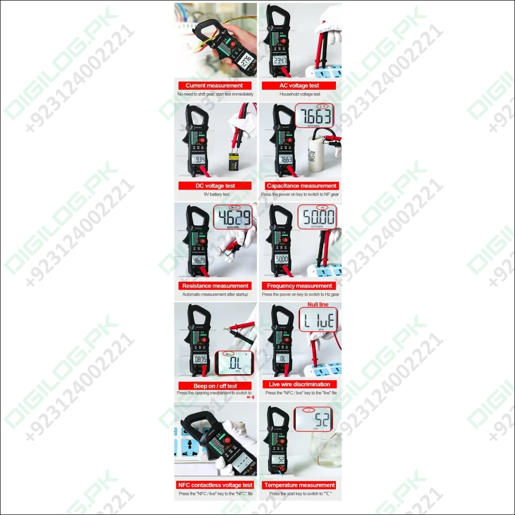 Solar Meter WinAPEX 8204 Digital Clamp Meter AC Ampare DC Ampare Meter Clamp meter