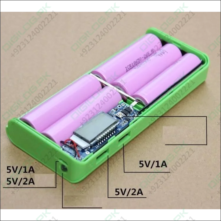 Solderless Lcd Display Dual Usb Diy Power Bank Module