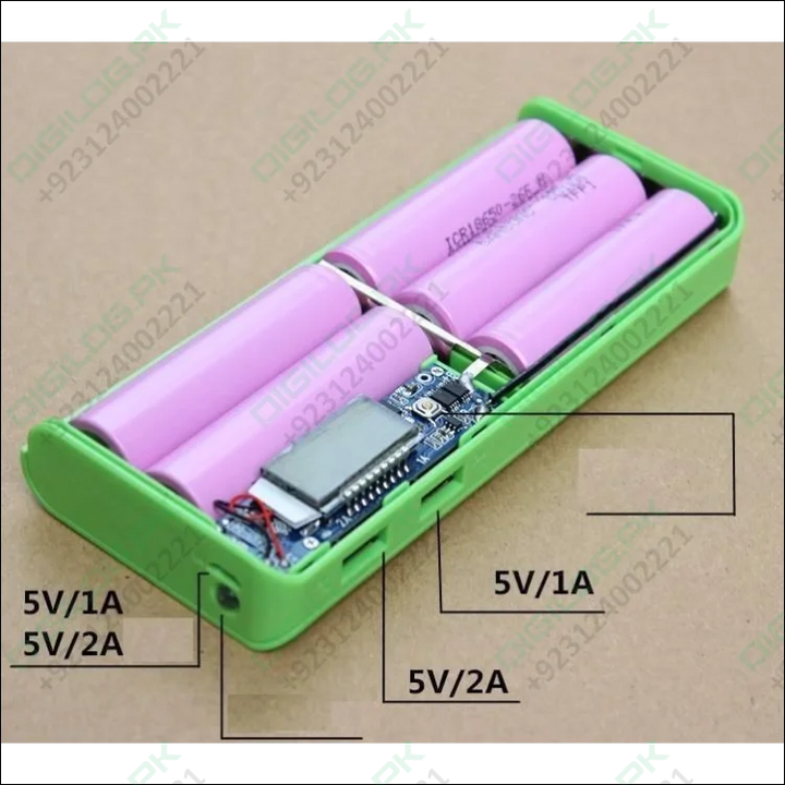 Solderless Lcd Display Dual Usb Diy Power Bank Module