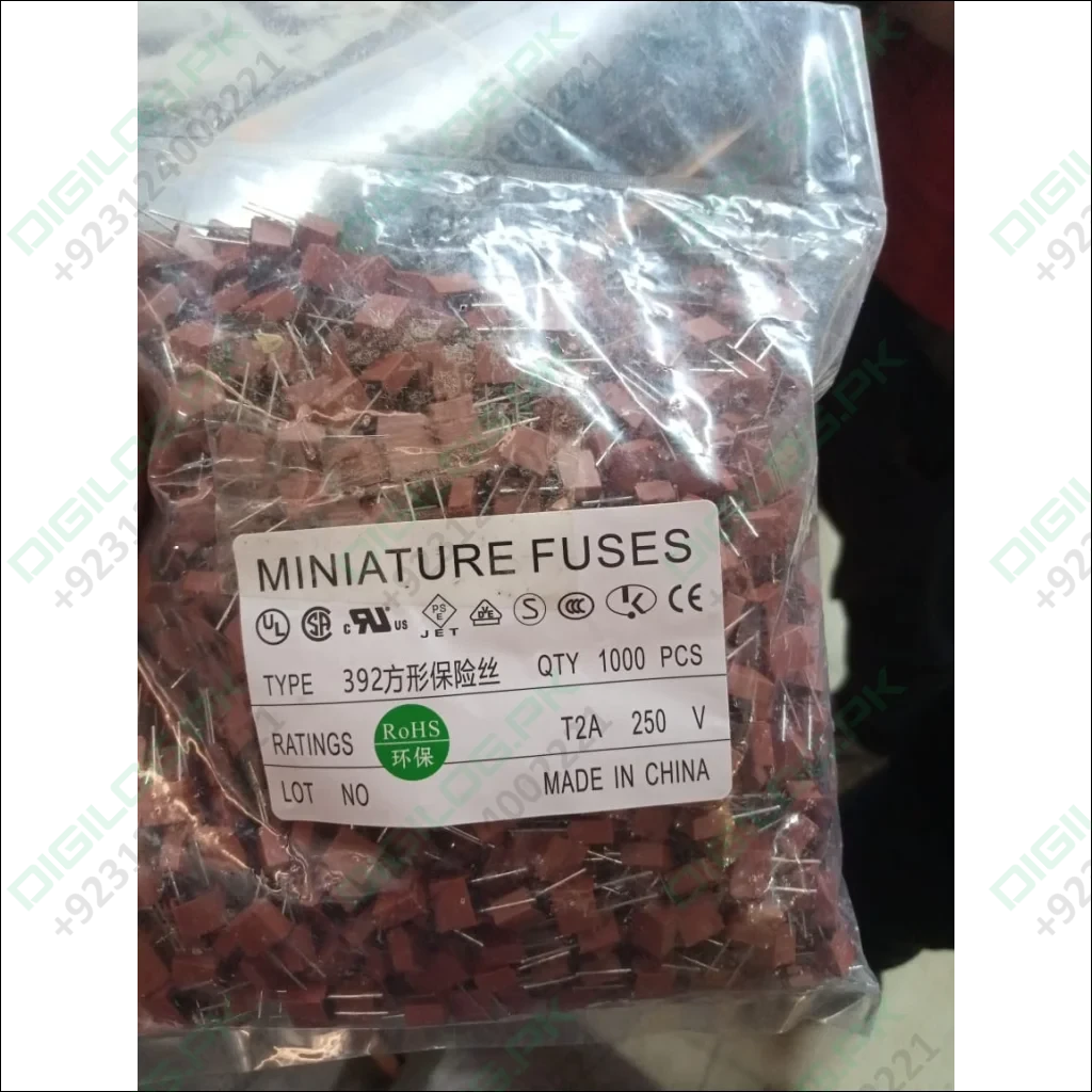 T2A250V PCB Mount Miniature Fuse Available in Pakistan - Digilog.pk