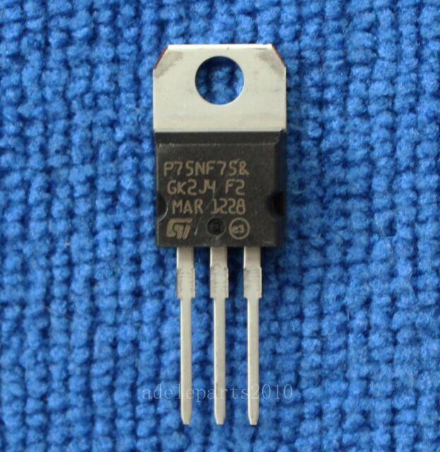 5pcs STP75NF75 P75NF75 ST Mosfet TO-220