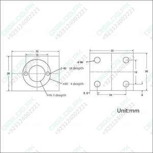 Black/gray T8 Aluminum Screw Conversion Nut Seat For 3d