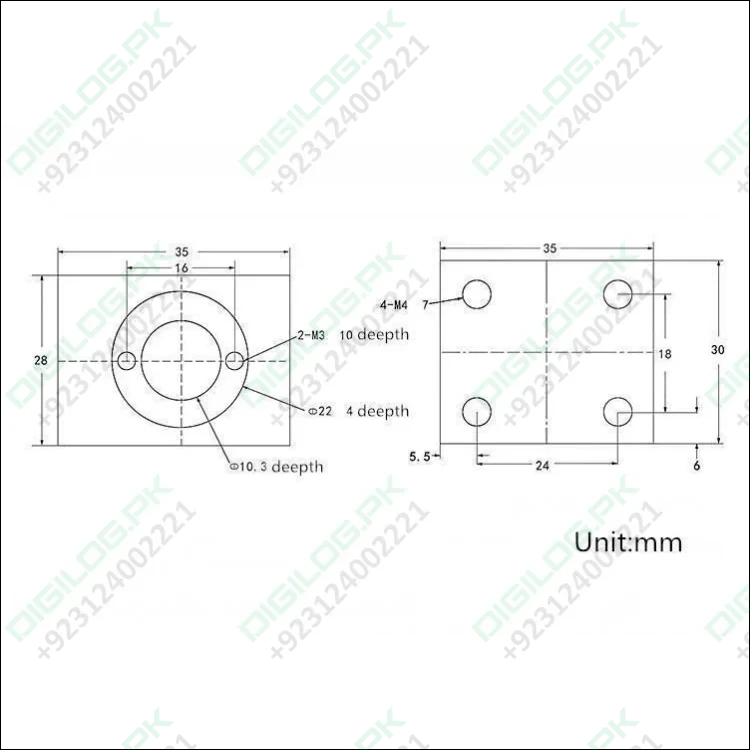Black/gray T8 Aluminum Screw Conversion Nut Seat For 3d