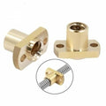 T8 Nut Pitch 2mm Lead 8mm Brass T8x8mm Flange Screw