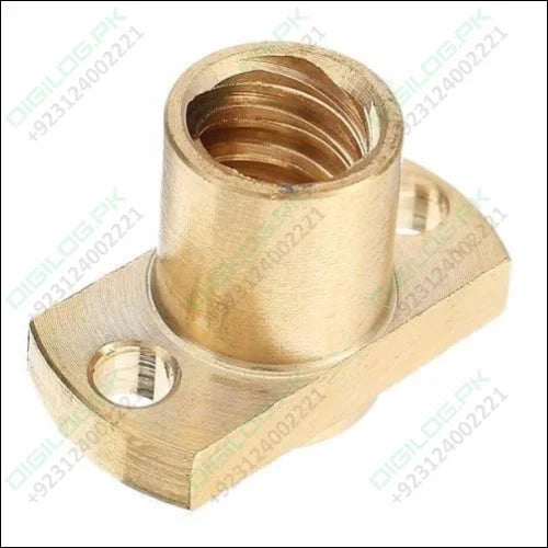 T8 Nut Pitch 2mm Lead 8mm Brass T8x8mm Flange Screw