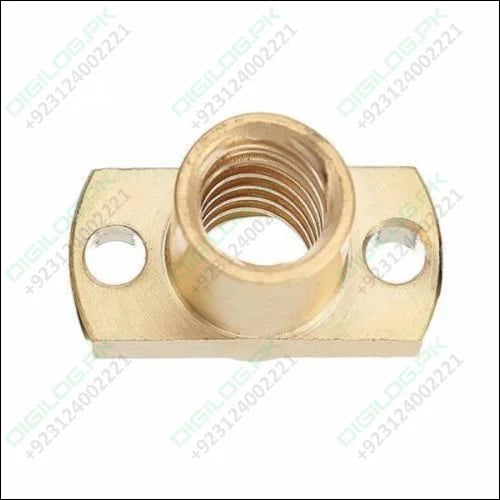 T8 Nut Pitch 2mm Lead 8mm Brass T8x8mm Flange Screw