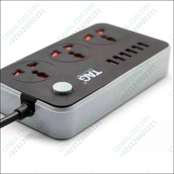 High Quality 3 Power Socket 6 Usb Ports Extension Lead Wire