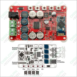 Tda7492 12v 24v 50w + Wireless Bluetooth 4.0 Audio Receiver