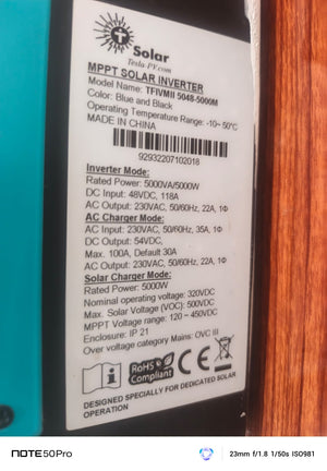 TFIVMii 5048-5000m Solar WiFi Dongle - Real-Time Solar Monitoring