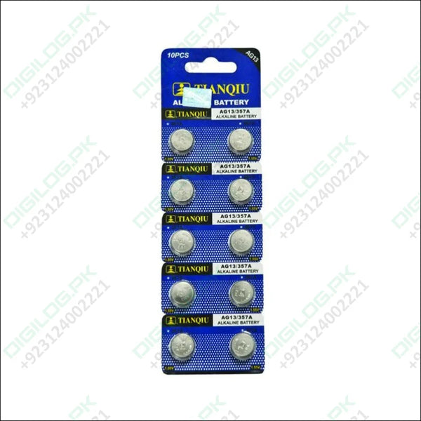 1 piece Tianqiu Alkaline Button Cell Battery LR44 In Pakistan - Batteries