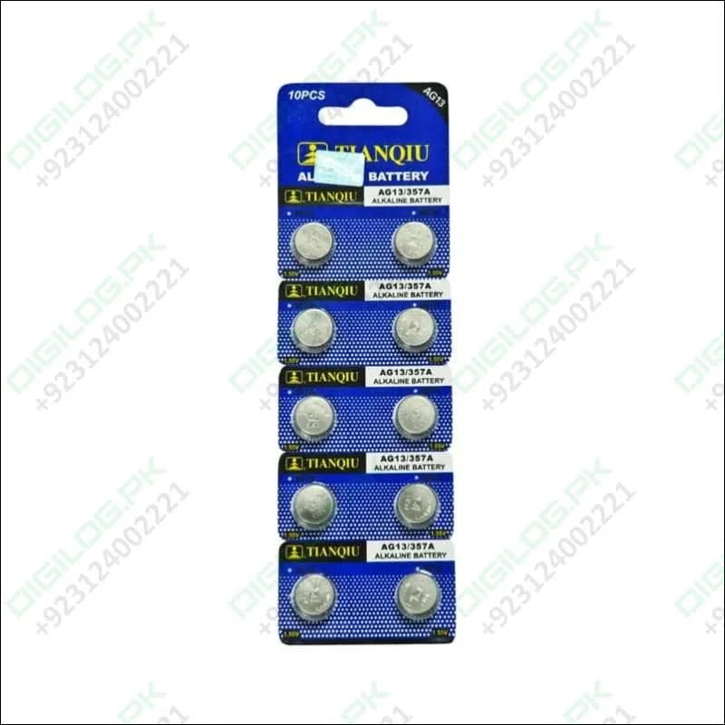 1 piece Tianqiu Alkaline Button Cell Battery LR44 In Pakistan - Batteries