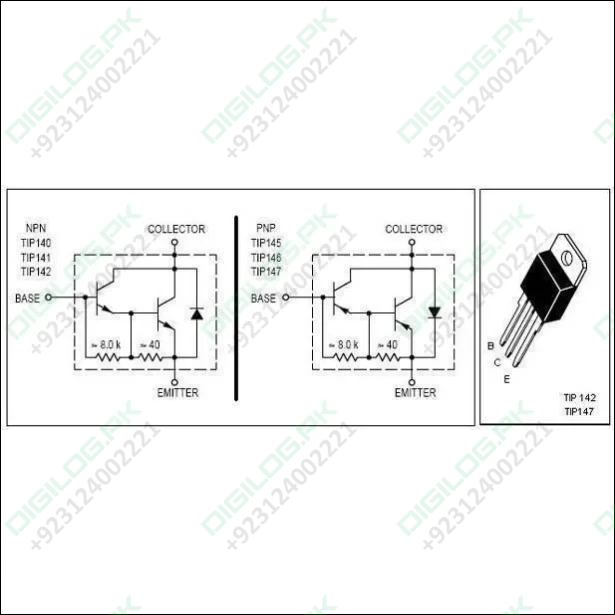 TIP147 NPN Darlington Transistor Pakistan - digilog.pk