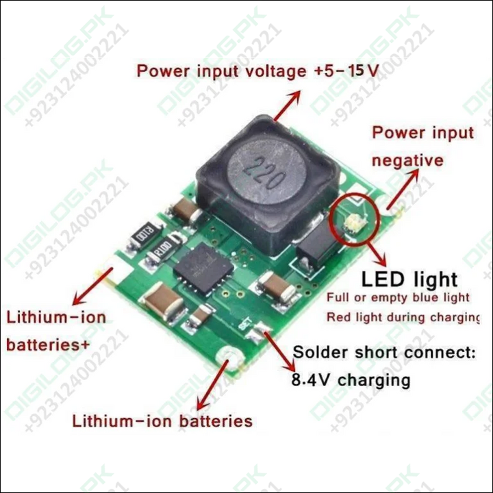 Hw-370 Tp5100 2a Li Ion Battery Charger Module