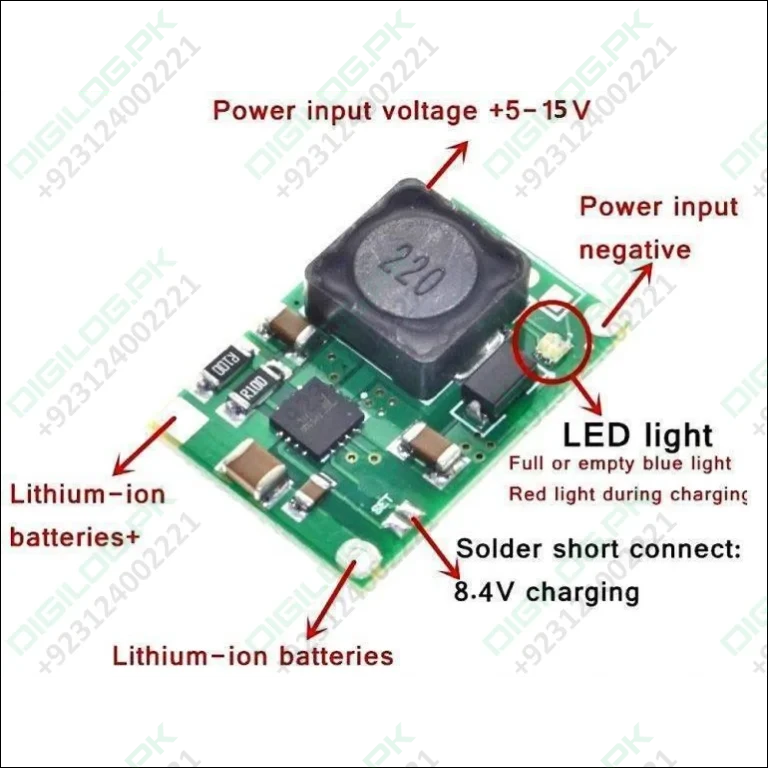 Hw-370 Tp5100 2a Li Ion Battery Charger Module