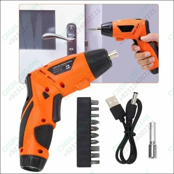 Rechargeable TY001 4.8v 200rpm Cordless Electric Screwdriver Drill Set