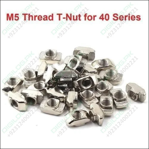 40XM5 T Slot Nut M5 Thread For 40 Series European Aluminium