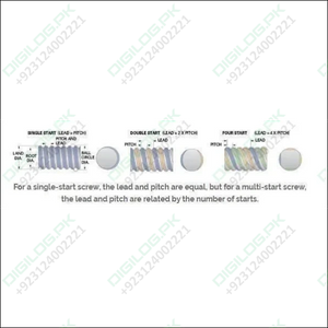 Threaded Rod Lead Screw 8mm 500mm