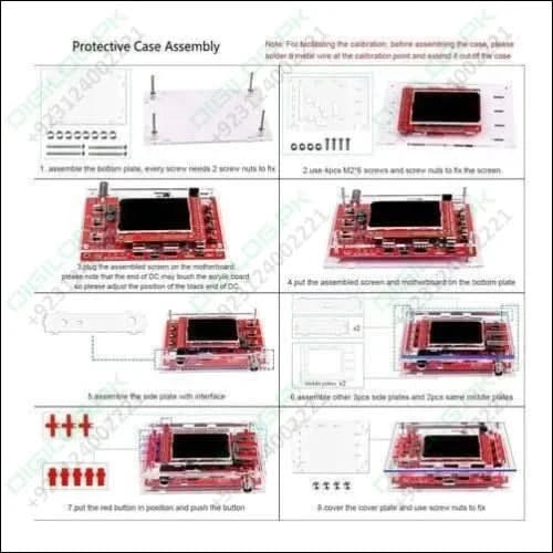 Transparent Acrylic Case Housing Module For Dso138 2.4 Inch