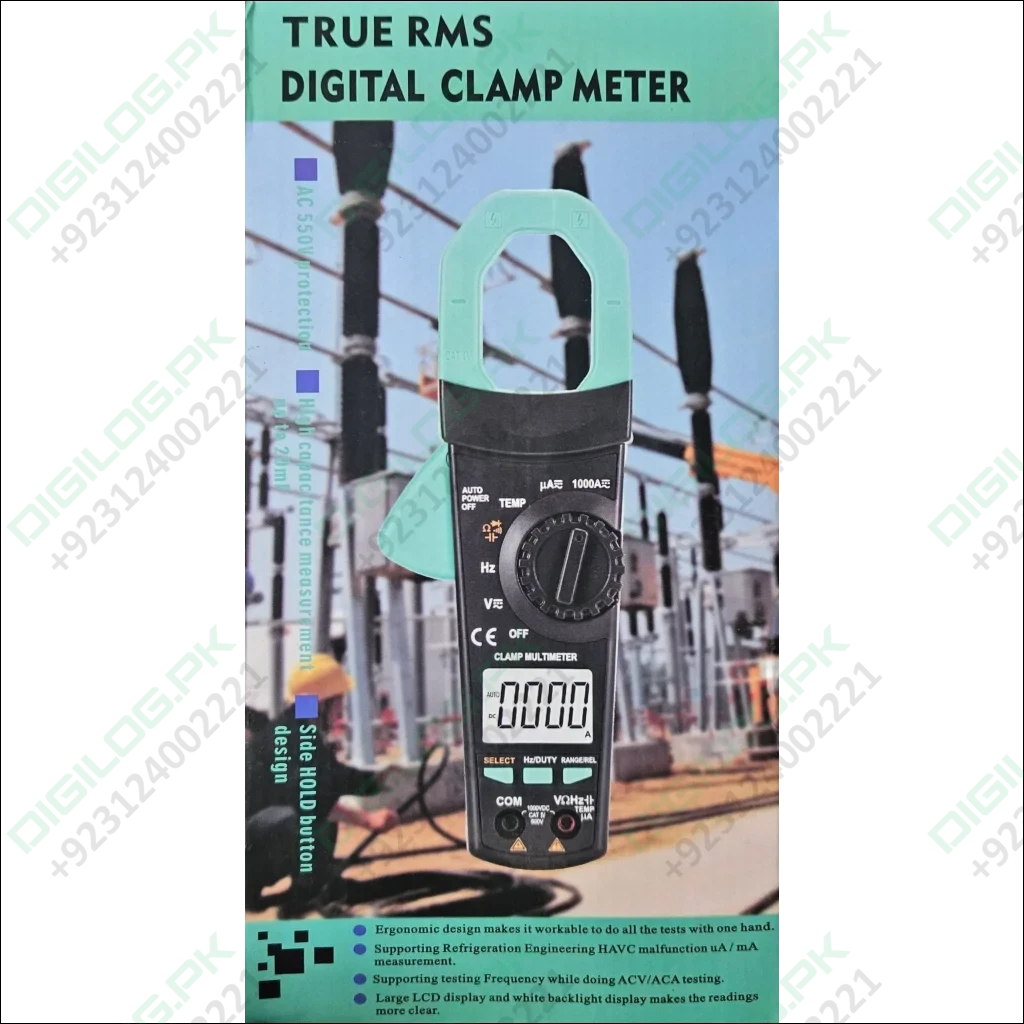 Digital AC/DC True RMS Clamp Meter VC903 